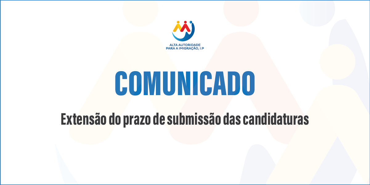 extensão do prazo de candidaturas